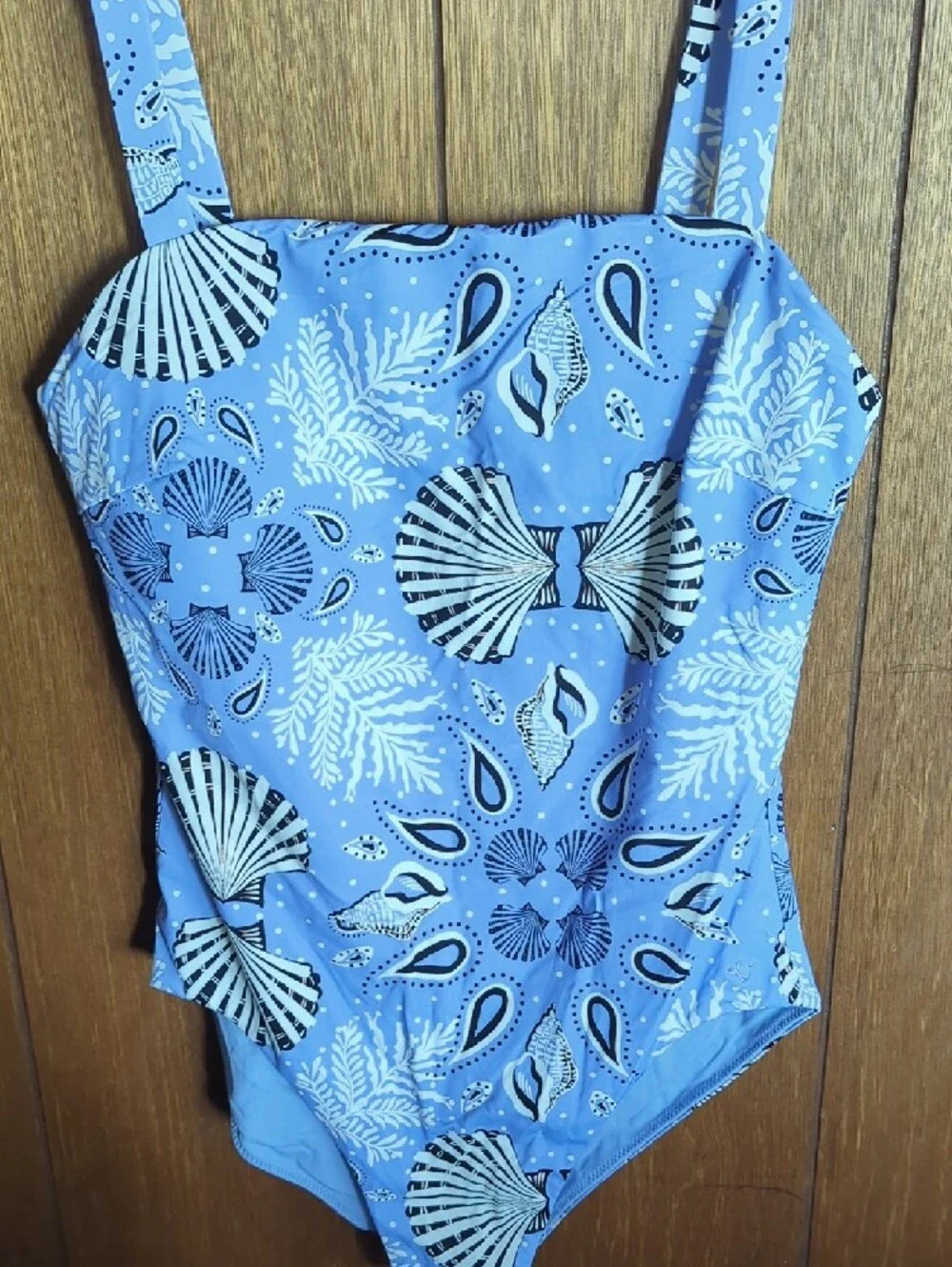 Blue Floral One-Piece Swimsuit